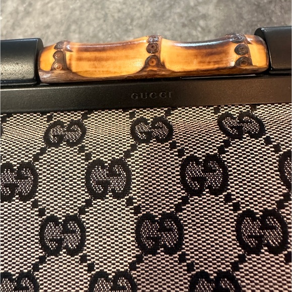 GUCCI rare bamboo doctor bag. Limited edition pink/black combo. Authentic! - Picture 3 of 11